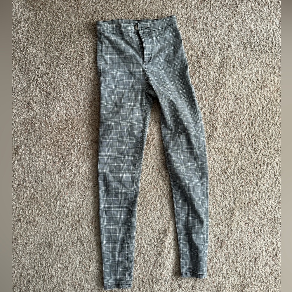 TopShop white/gray skinny jeans